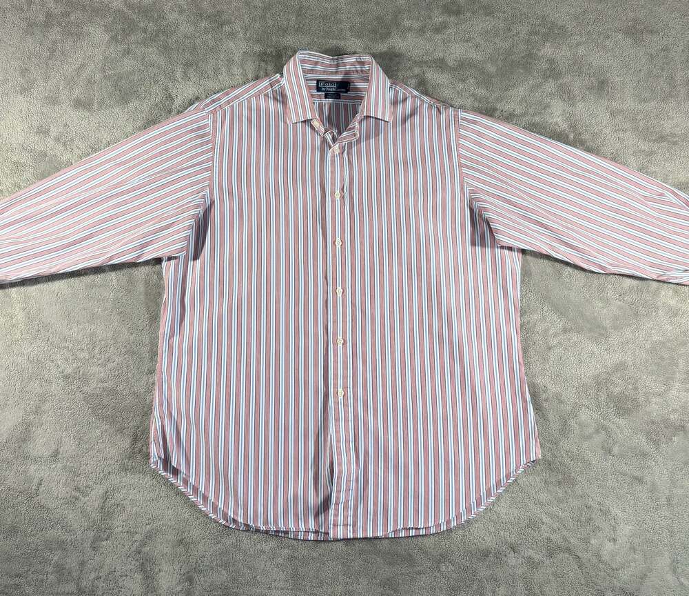 Polo by Ralph Lauren Vintage 90’s Philip Striped French Cuff Dress Shirt 17-34